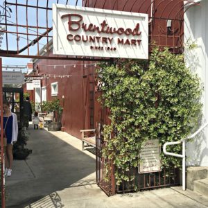 Brentwood Country Mart sign Brentwood Country Mart sign