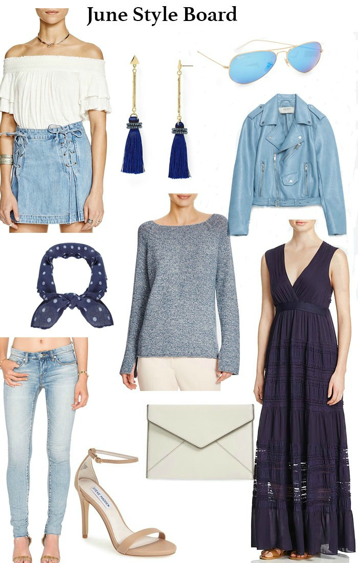 collage of clothes and accessories for June Style Board collage of clothes and accessories for June Style Board