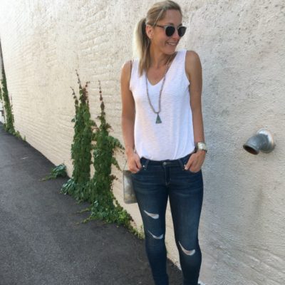 White t-shirts on the blog