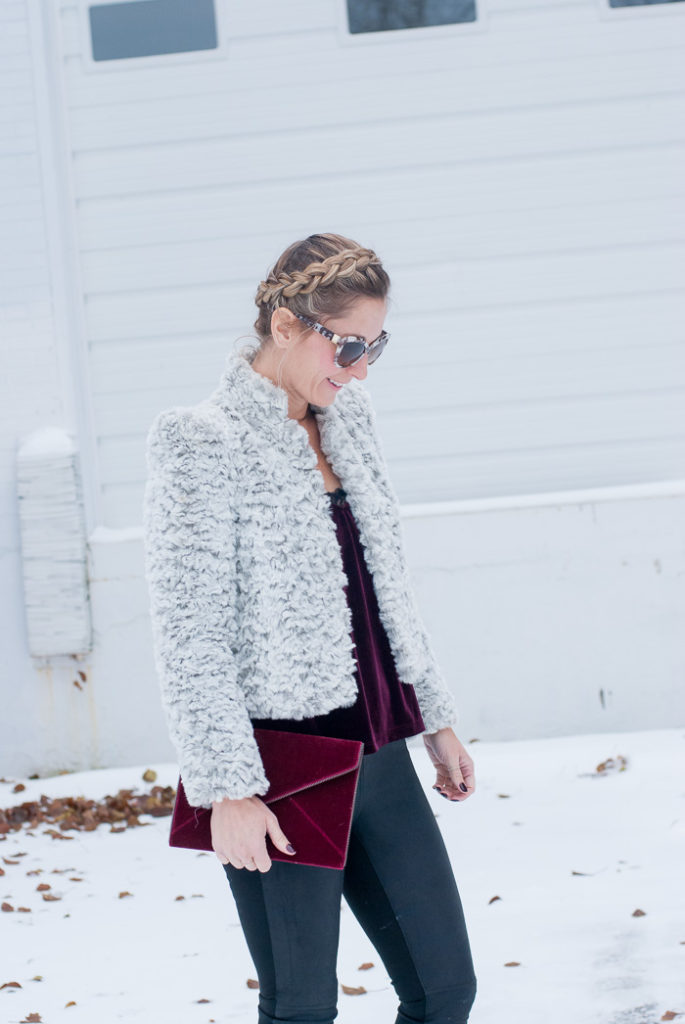 woman posing woman wearing New Years Eve Outfit Inspiration and Nordstrom Half-Yearly Sale