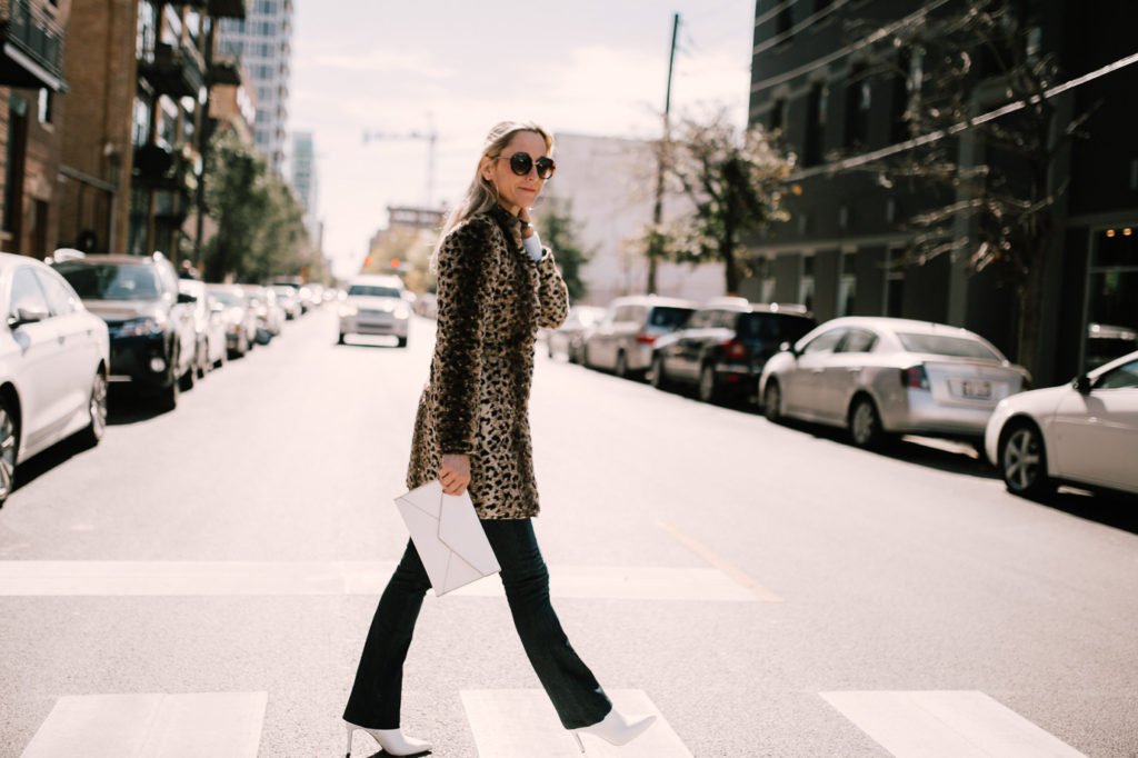 woman Styling a leopard print jacket for NYC woman Styling a leopard print jacket for NYC