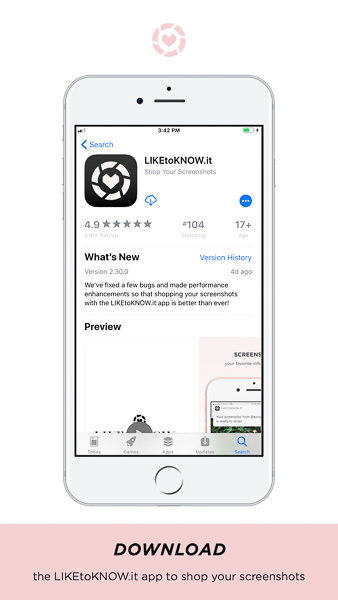 blogging goals include phone app Liketoknow.it