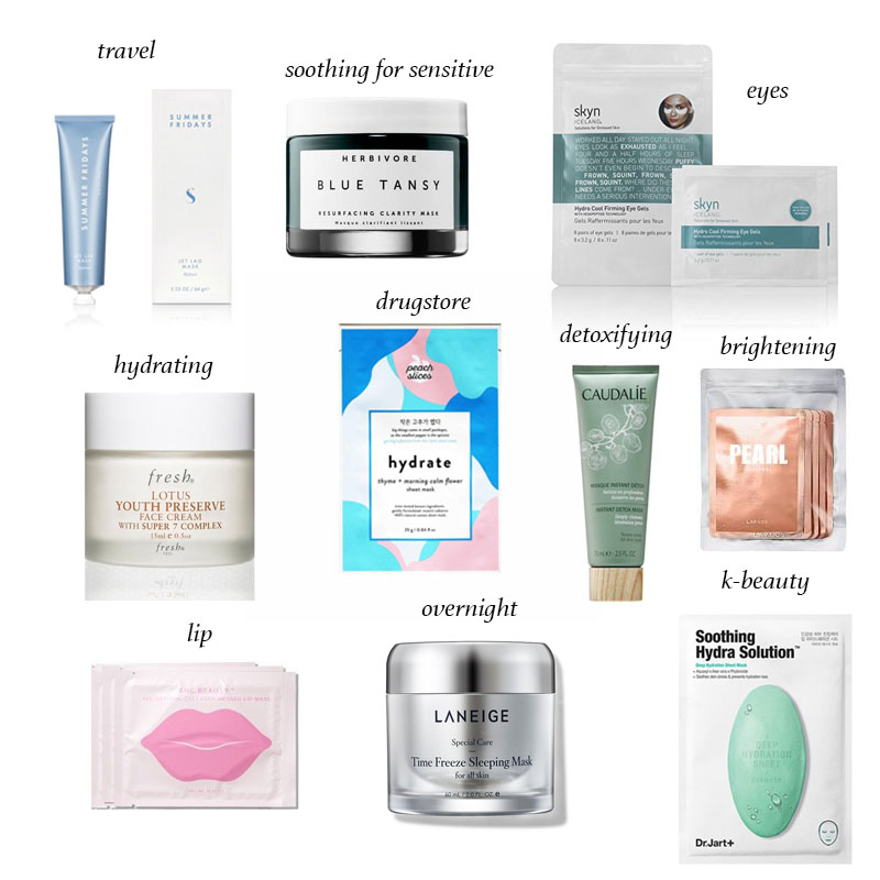 Round-Up of The Best Face Masks by Type
