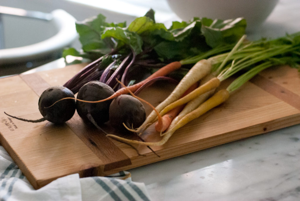 The harvest of root vegetables lasts until late fall.