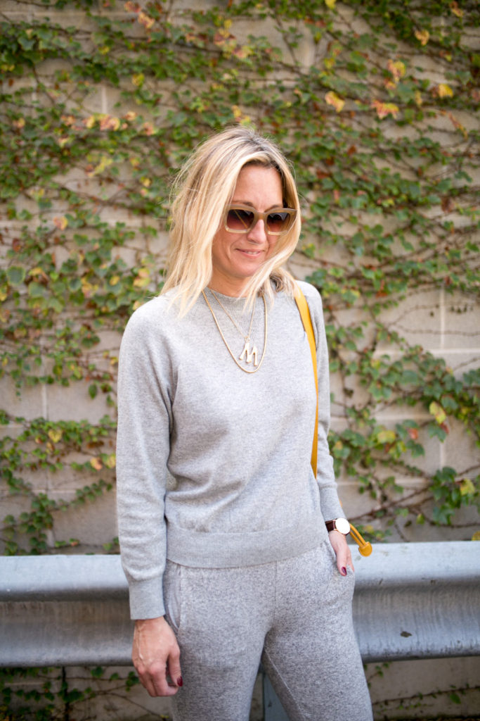 grey matching set for Fall