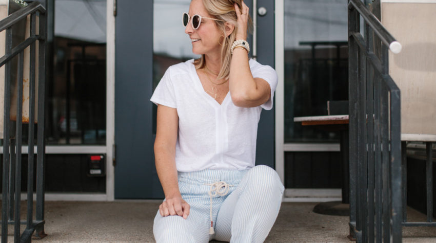 Striped Beach Pants Outfit Inspo