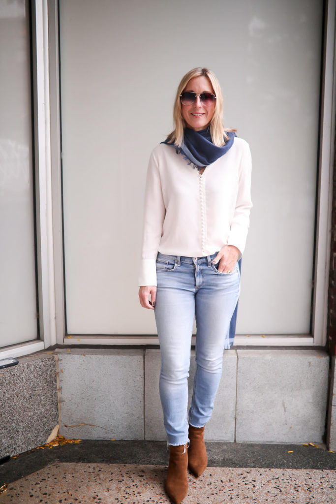 reverse drape - How to Wear A Wrap Scarf