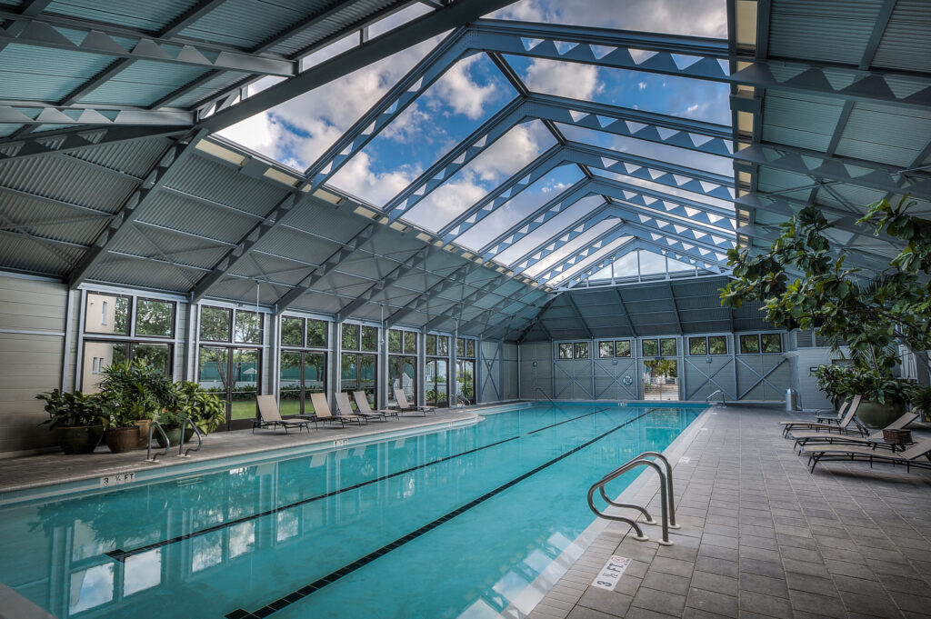 indoor pool at Rosemary Beach Florida indoor pool at Rosemary Beach Florida