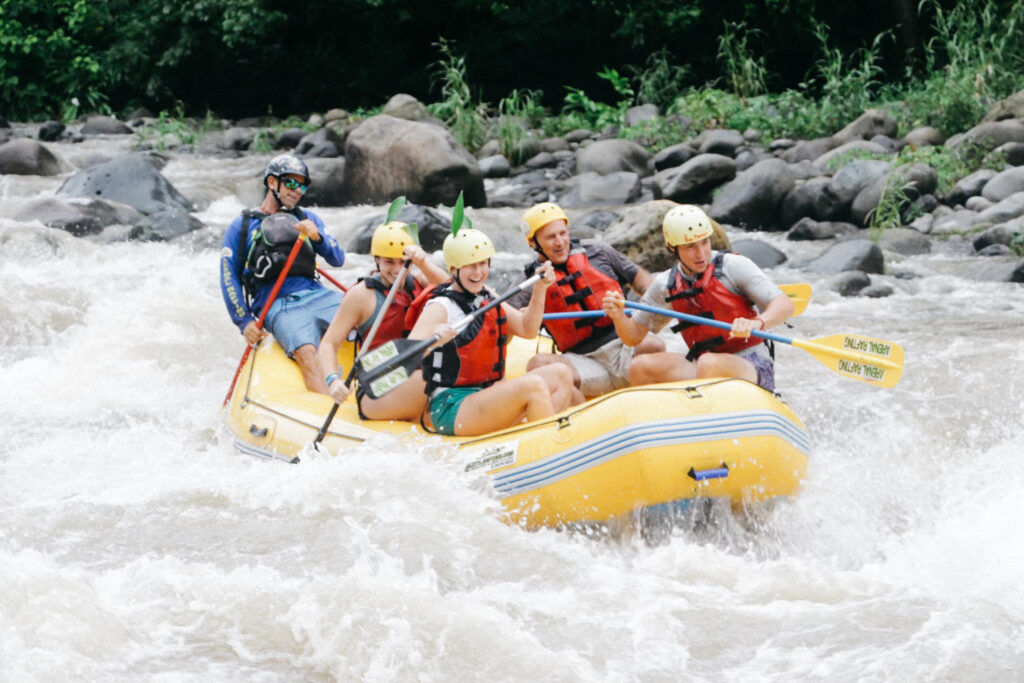 people doing white water rafting people doing white water rafting